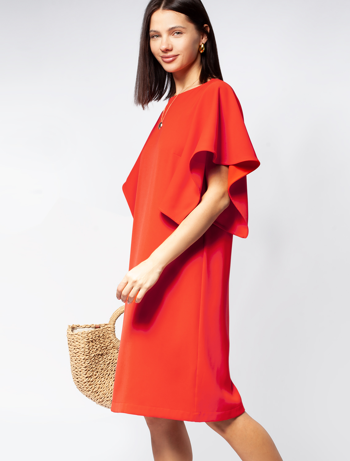 картинка Платье женское красный магазин Одежда+ являющийся официальным дистрибьютором в России 
