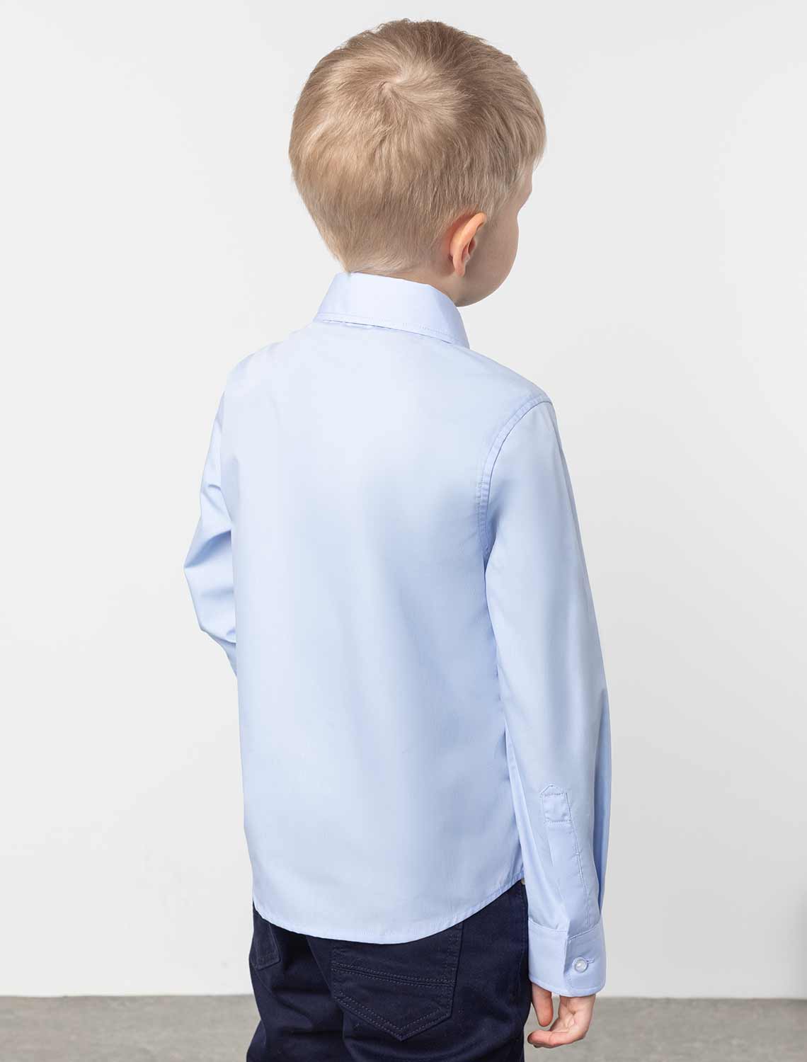картинка Сорочка для мальчиков голубой от магазина Одежда+