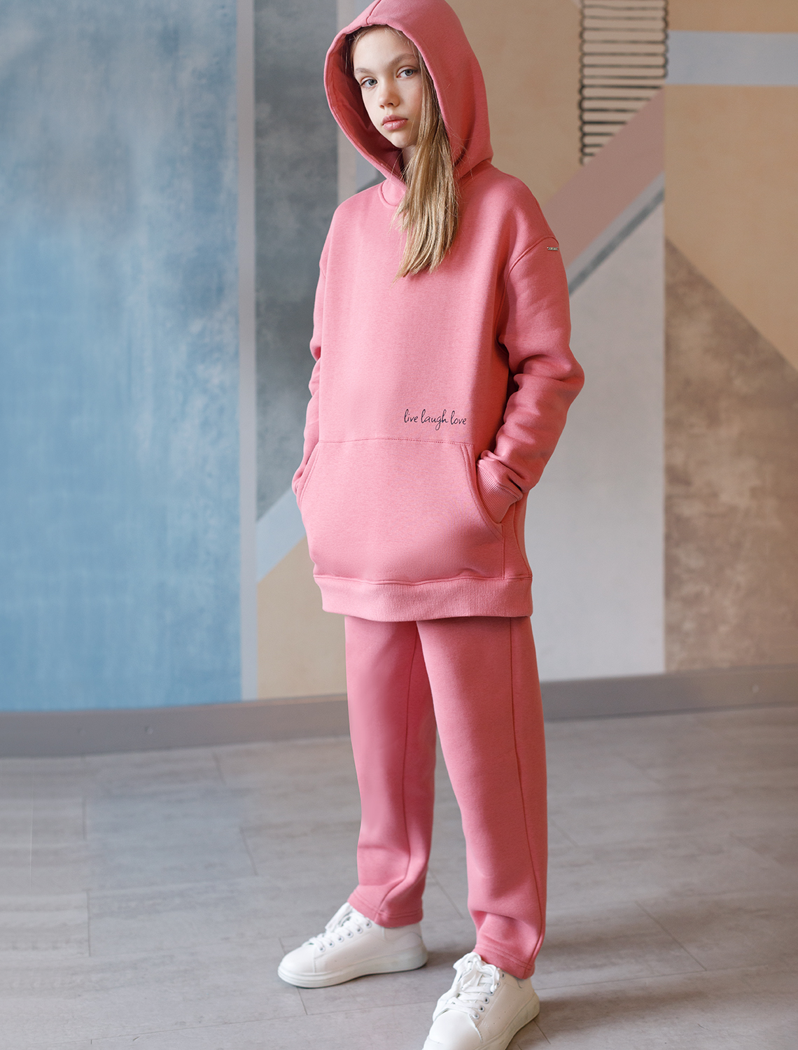 картинка Брюки для девочки розовый от магазина Одежда+