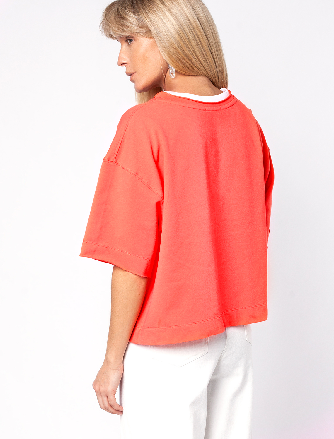 картинка Джемпер женский оранжево-коралловый от магазина Одежда+