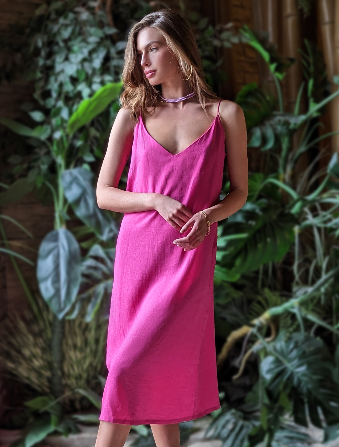 картинка Платье женское фуксия от магазина Одежда+